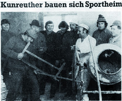 Chronik Sportheim Bau TSV Kunreuth